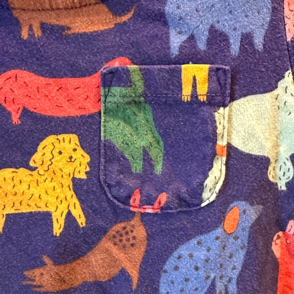 Mini Boden dog print long sleeve jersey dress size 3-4Y - Picture 5 of 5